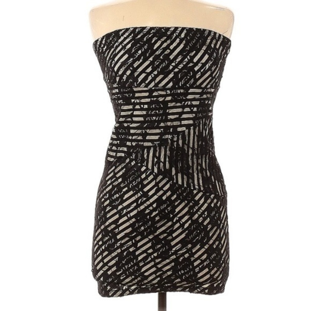 Adorable Strapless Striped & Floral Dress, donating 9/14